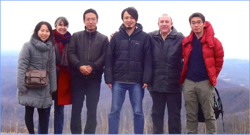 Four Japanese visitors from the Tokyo University of Agriculture and Technology visited Professor Barry 