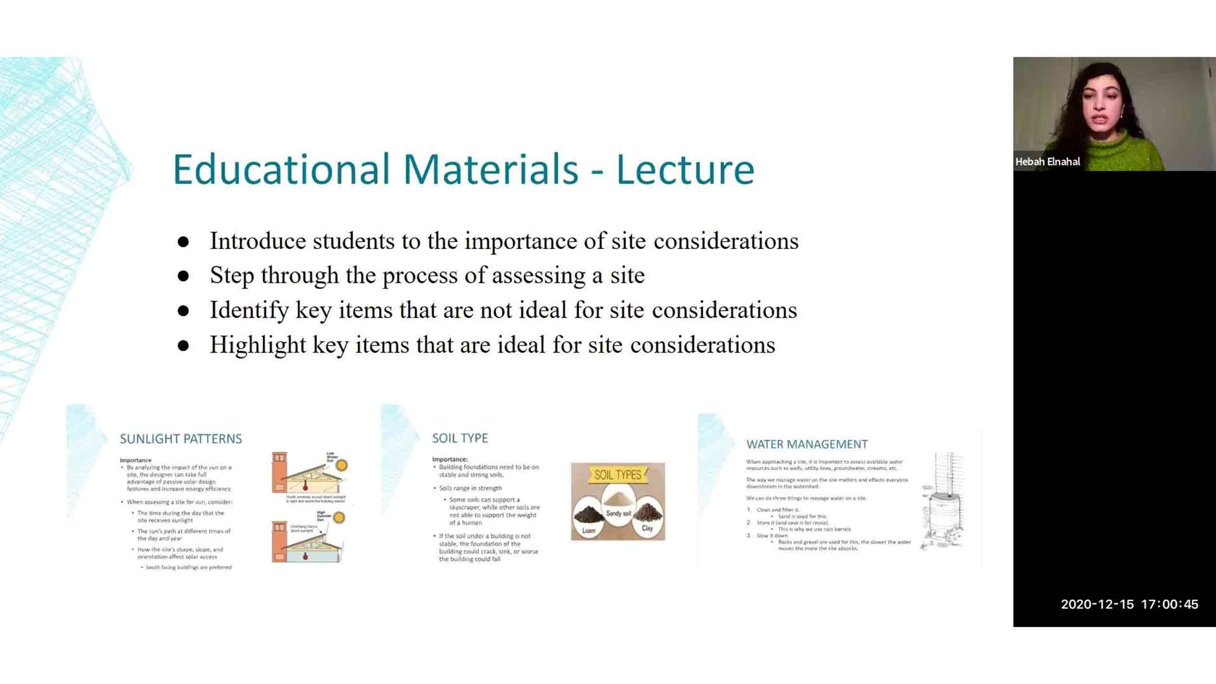 Screenshots from SBIO 3324 presentation to One Valley, Inc. board members
