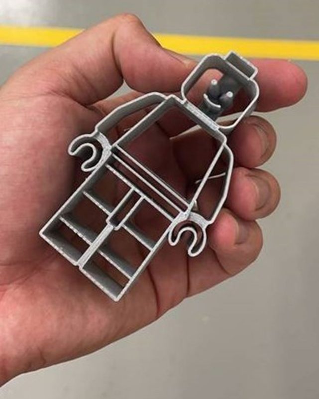 An item produced by our 3D printer. 