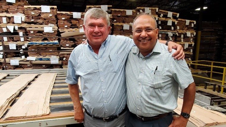 Bob Smith and Vijay Reddy, Danzer Veneer Company