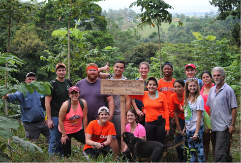 Virginia Tech Students Visit to Finca Rio Perla, Caribbean Highlands, Costa Rica