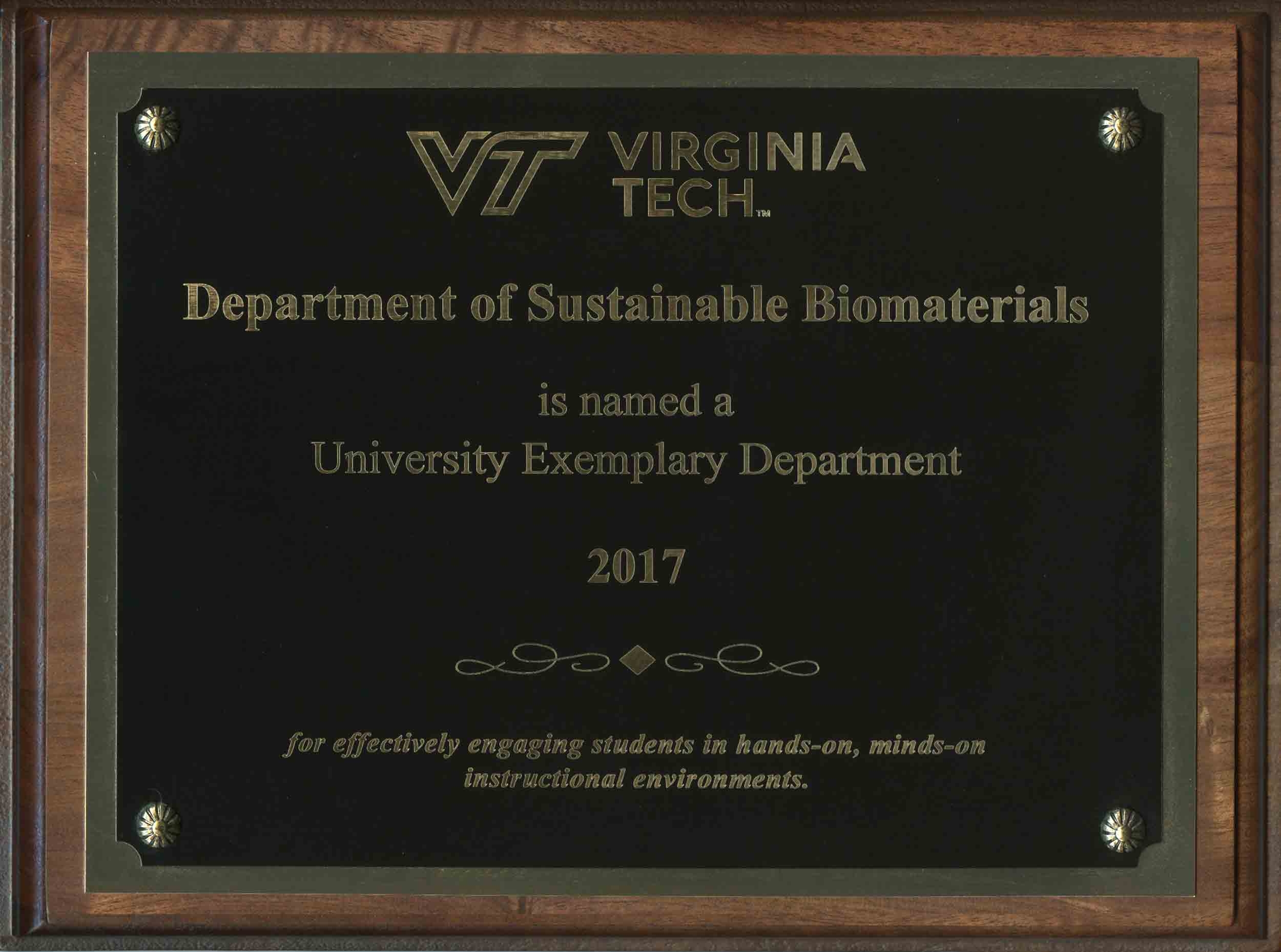 Department award