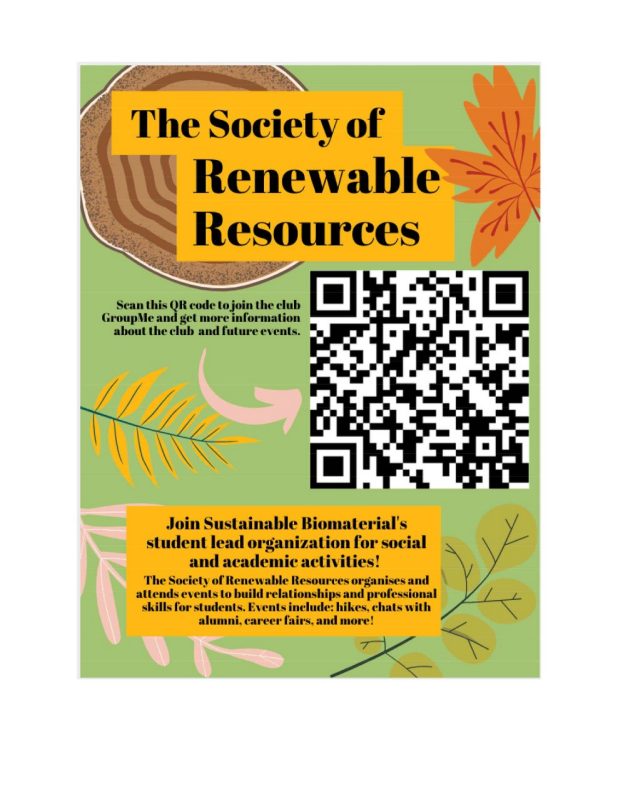 Flyer about The Society of Renewable Resources